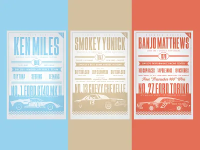 Pioneer Racing Series Posters lemans nascar poster racing speed vintage