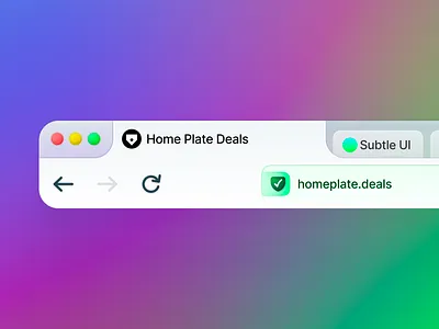Subtle UI Browser Frame - Light Mode v3 back browser field frame gradient input mac native refresh reload text ui url ux web app