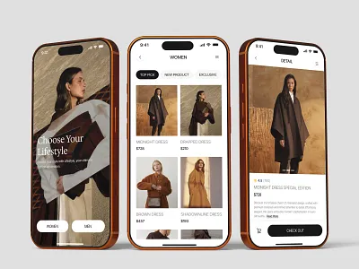 Fashion E-Commerce Mobile App app interface design digital shopping ecommerce app fashion app fashion marketplace fashion store mobile shopping online fashion product catalog shopping app trendy design ui user experience ux