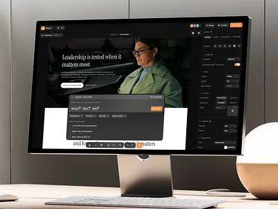 Spark ⎻ AI Visual Website Builder ai copywriter ai powered b2b saas clean ui collaborative saas compact ui creator tools dark ui dashboard design tool figma no code product design saas ui design ux design visual editor web app web builder website builder