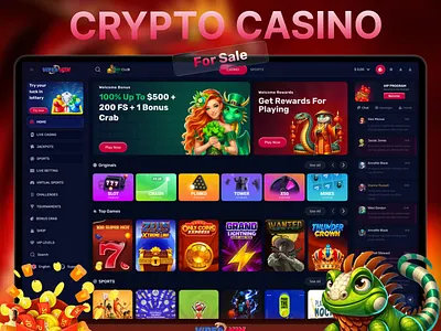 ViperWin Crypto Casino Platform betting app casino casino dashboard casino interface casino ui casino website crypto app crypto casino dark ui gambling app gambling website game interface gaming dashboard mobile app ui modern ui online casino ui design ux design vip program ui web app design