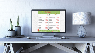 Menu Card Design branding design graphic design illustration logo ui ux web design web development wordpress