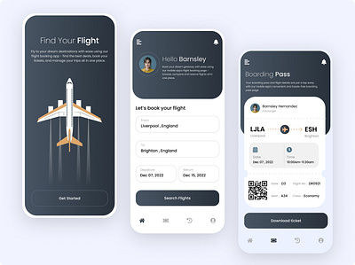 Flight booking app app design flight flight booking app mobile app ticket ticket booking app ticketing app ui ux uxui