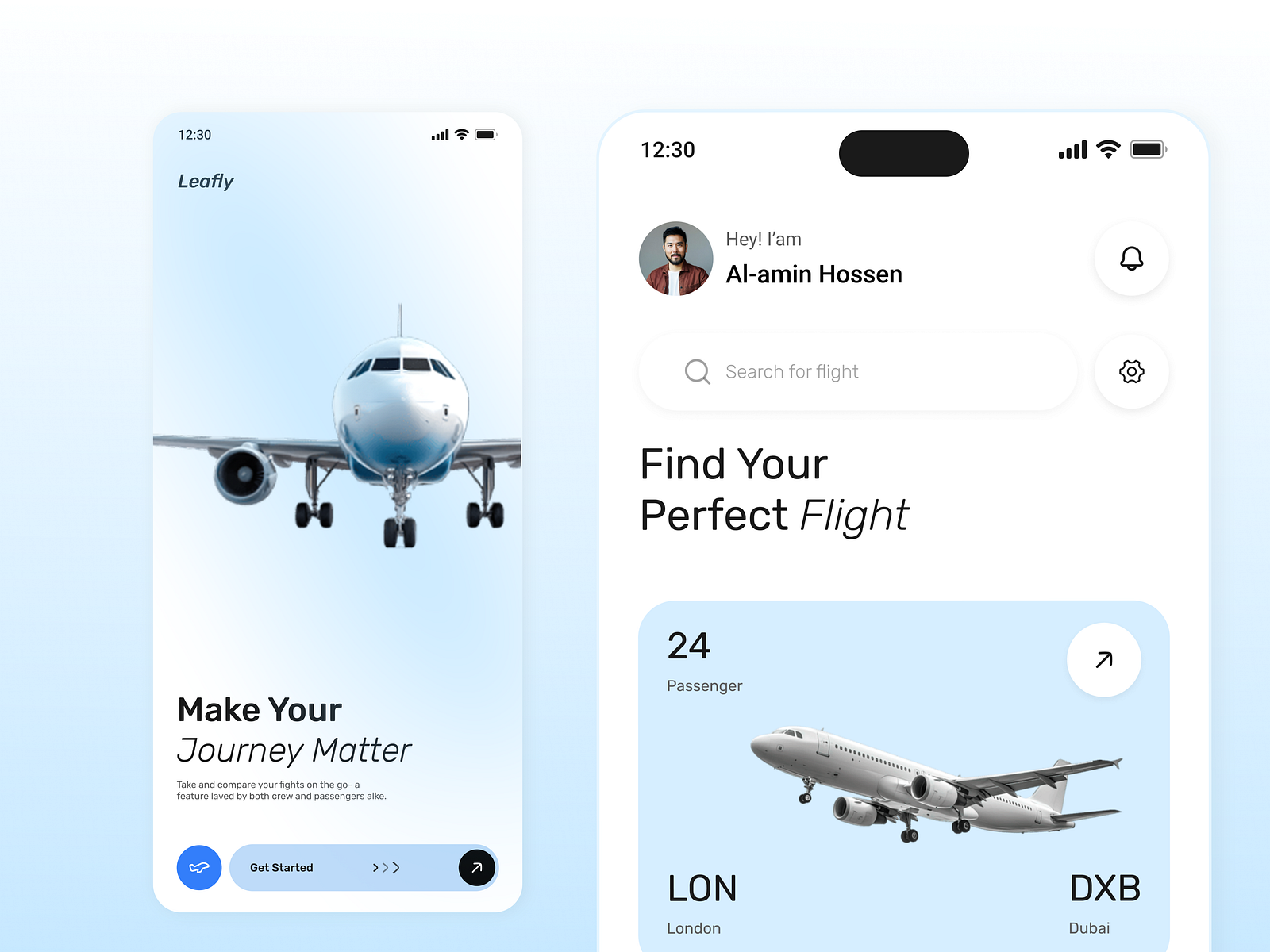 Smart Flight booking app ui by Al-amin on Dribbble