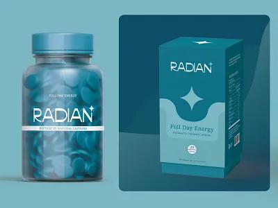 Radian - Packaging design bottle design box design brand brand identity branding energy graphic design healthcare logo healthcare product logo ui medicine box outer box design paper box design supplement bottle supplement box supplement design supplement logo design supplement packaging supplement product