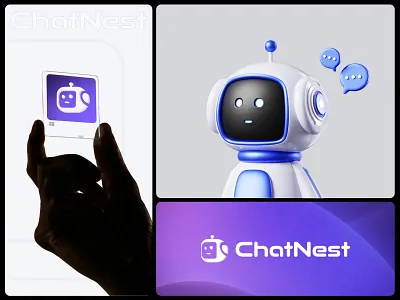 Modern Logo and Branding Design ai bot ai logo artificial intelligence automation branding chat logo graphic design logo logo design minimalist logo modern logo tech tech logo