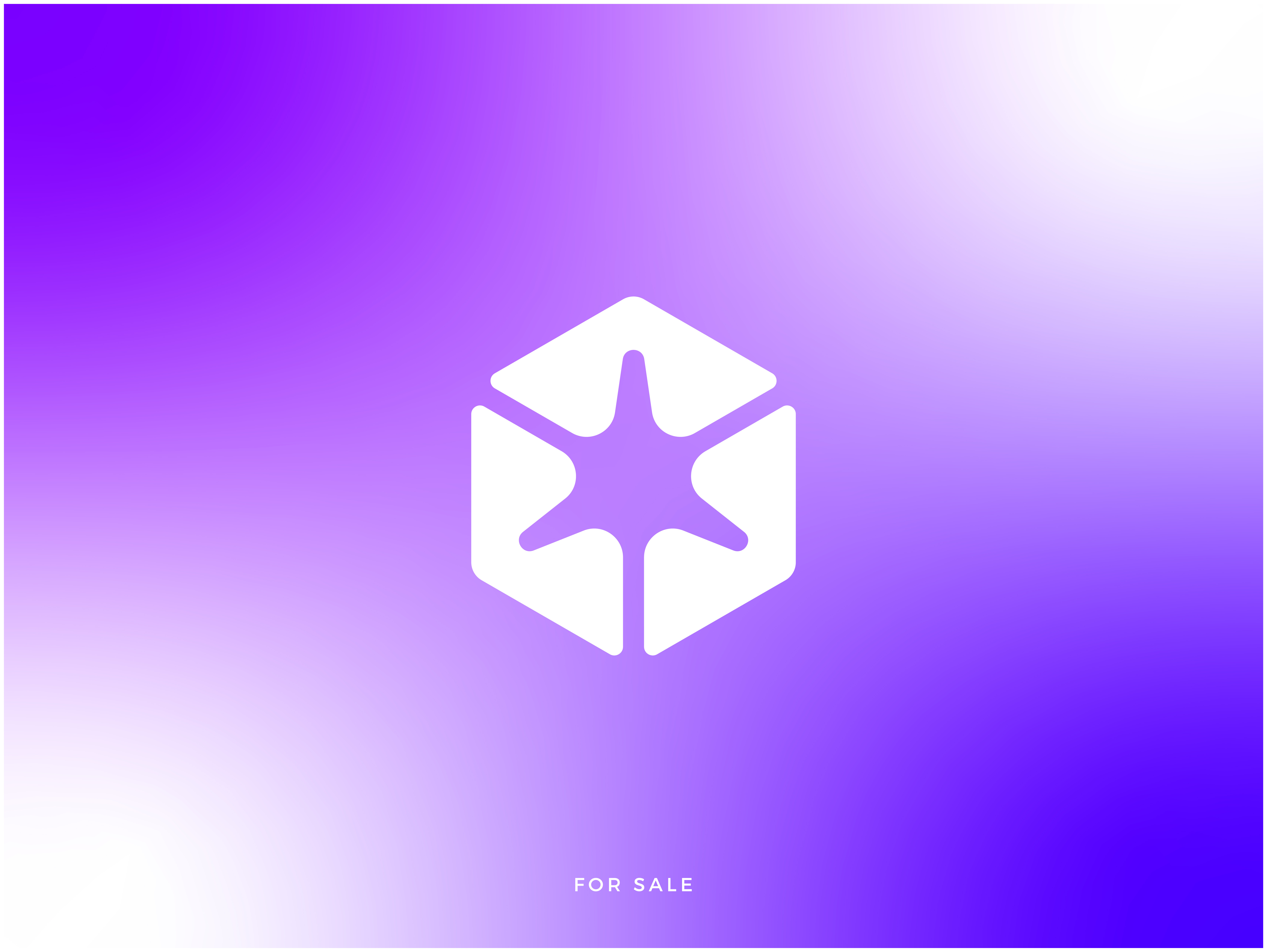 Spark Cube Logo — Minimal Geometric Star Mark