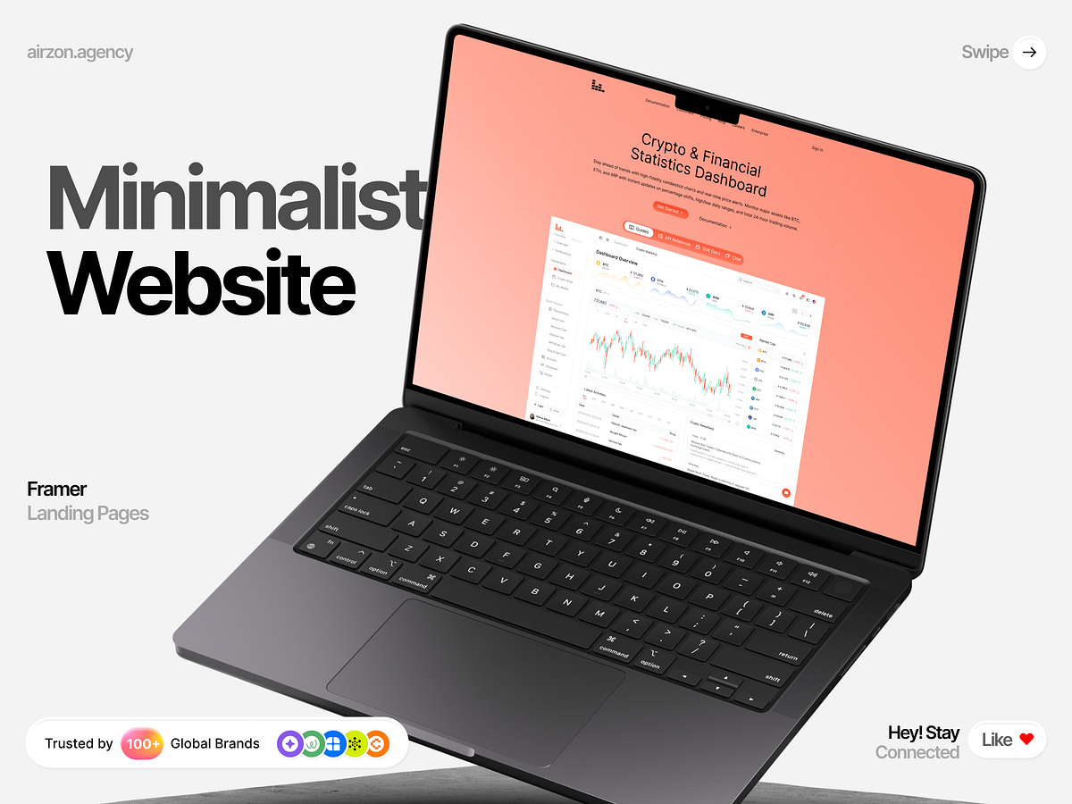 Minimalist SaaS & Crypto Landing Pages