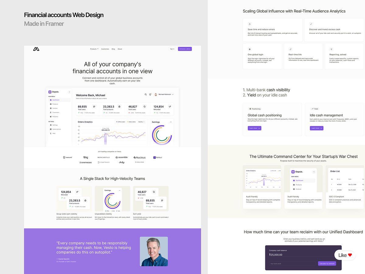 Minimalist SaaS & Crypto Landing Pages Image 3