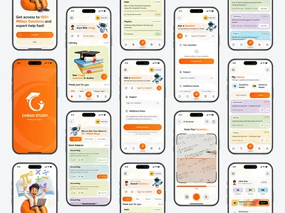 Smart Learn AI Education Mobile App | UI UX Design ai app ai education app design case study dashboard ui digital product edtech education app interface design learning app minimal design mobile app product design saas design study app ui design