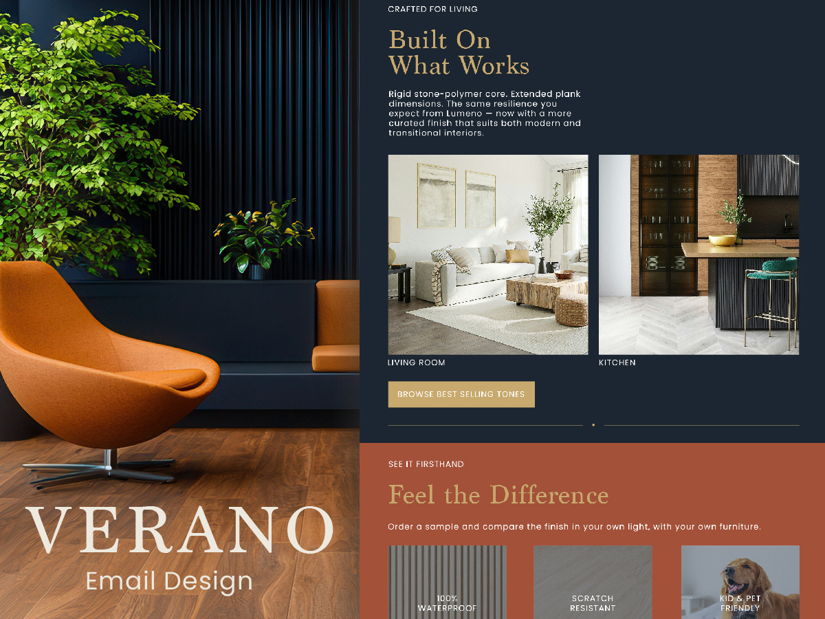 Verano Email Design email email design graphic design interior design marketing ui