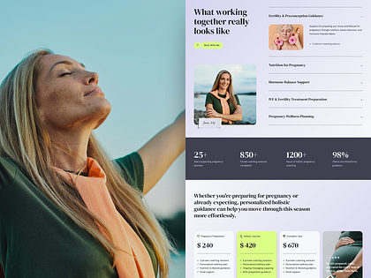 Holistic Pregnancy & Maternity Coaching Website Template