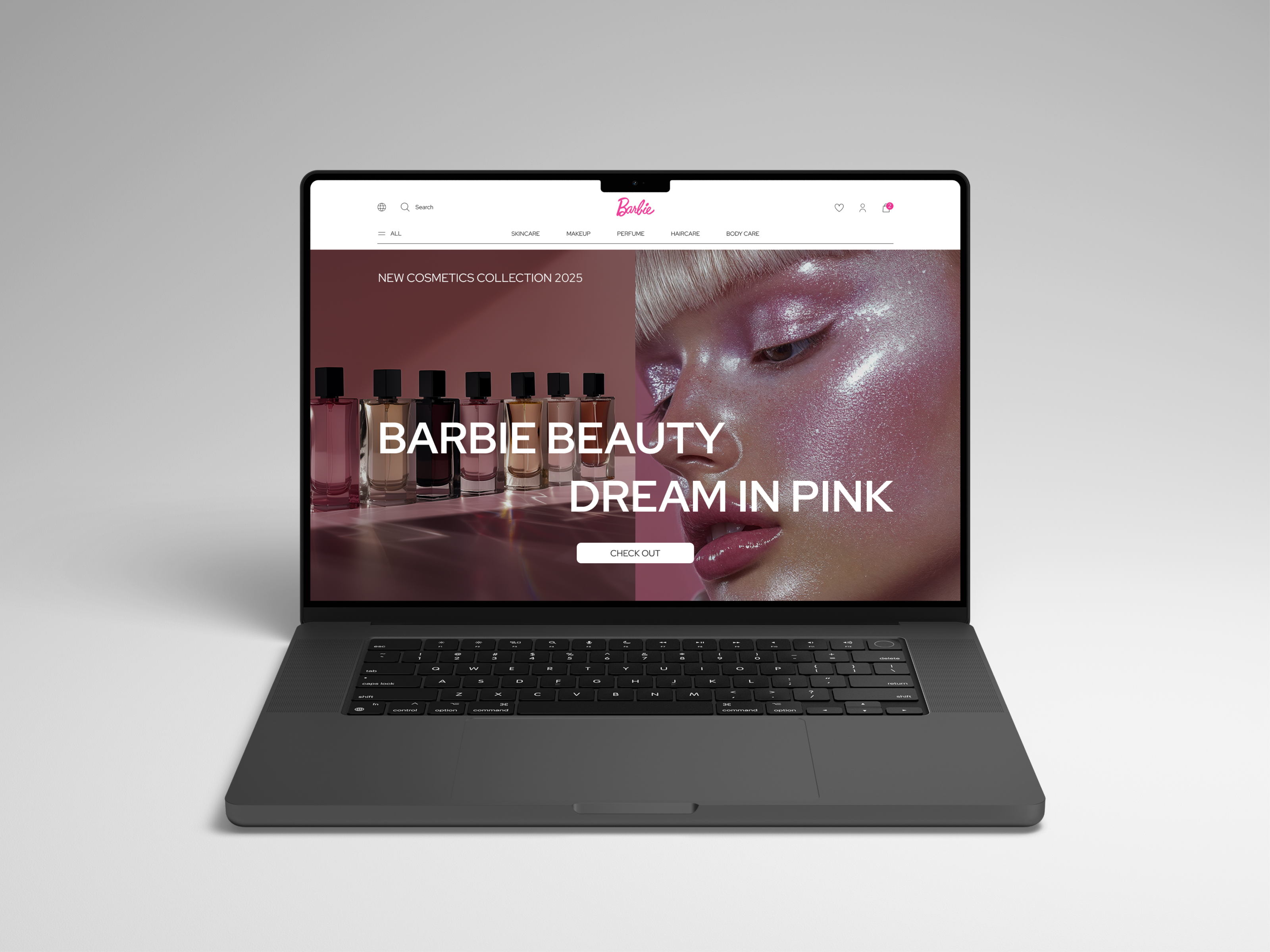 Barbie Cosmetics — Website Concept