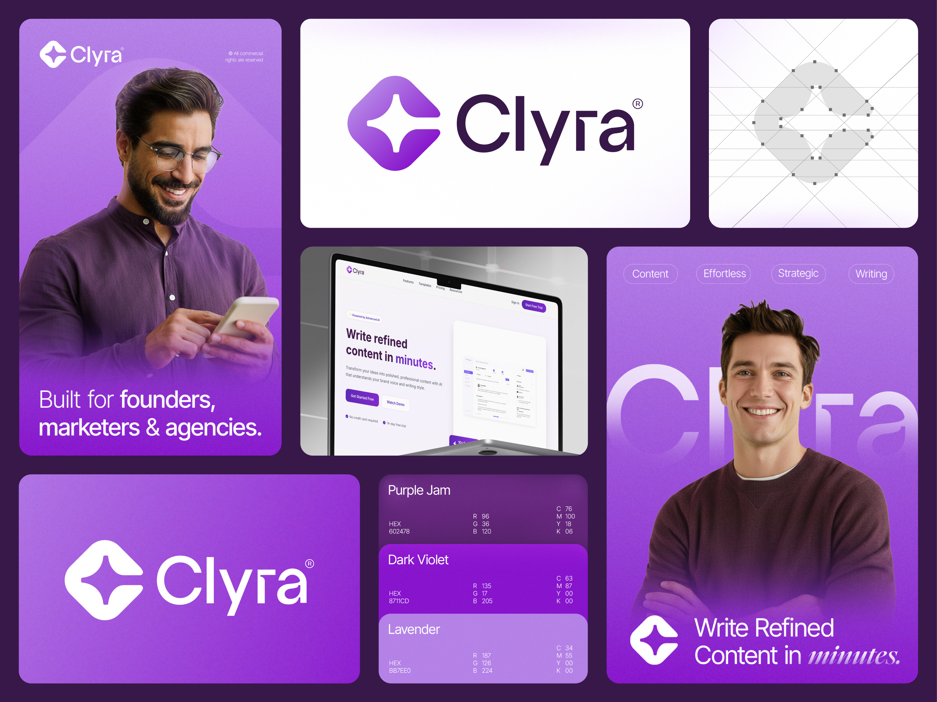 Clyra | AI-powered content writing tool branding ai logo automation logo brand identity designer branding branding agency clyra branding content writing tool creative logo graphic design initial logo mark letter c logo logo logo creation logo designer logotype modern logo saas software logo spark tech logo