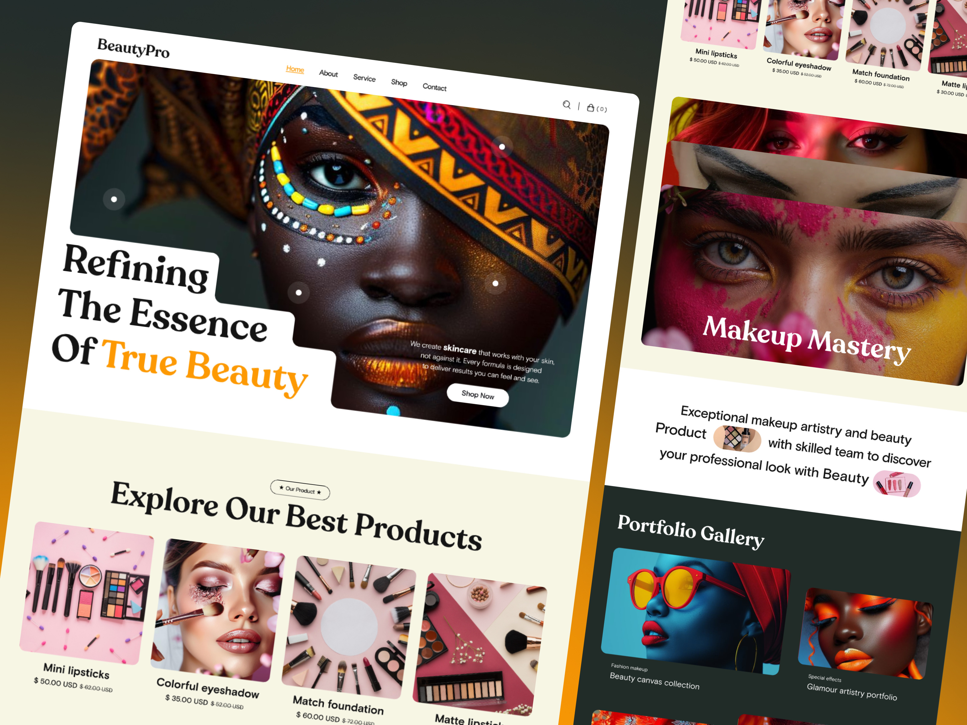 Glow Beyond Beauty Skin Care Ecommerce Website