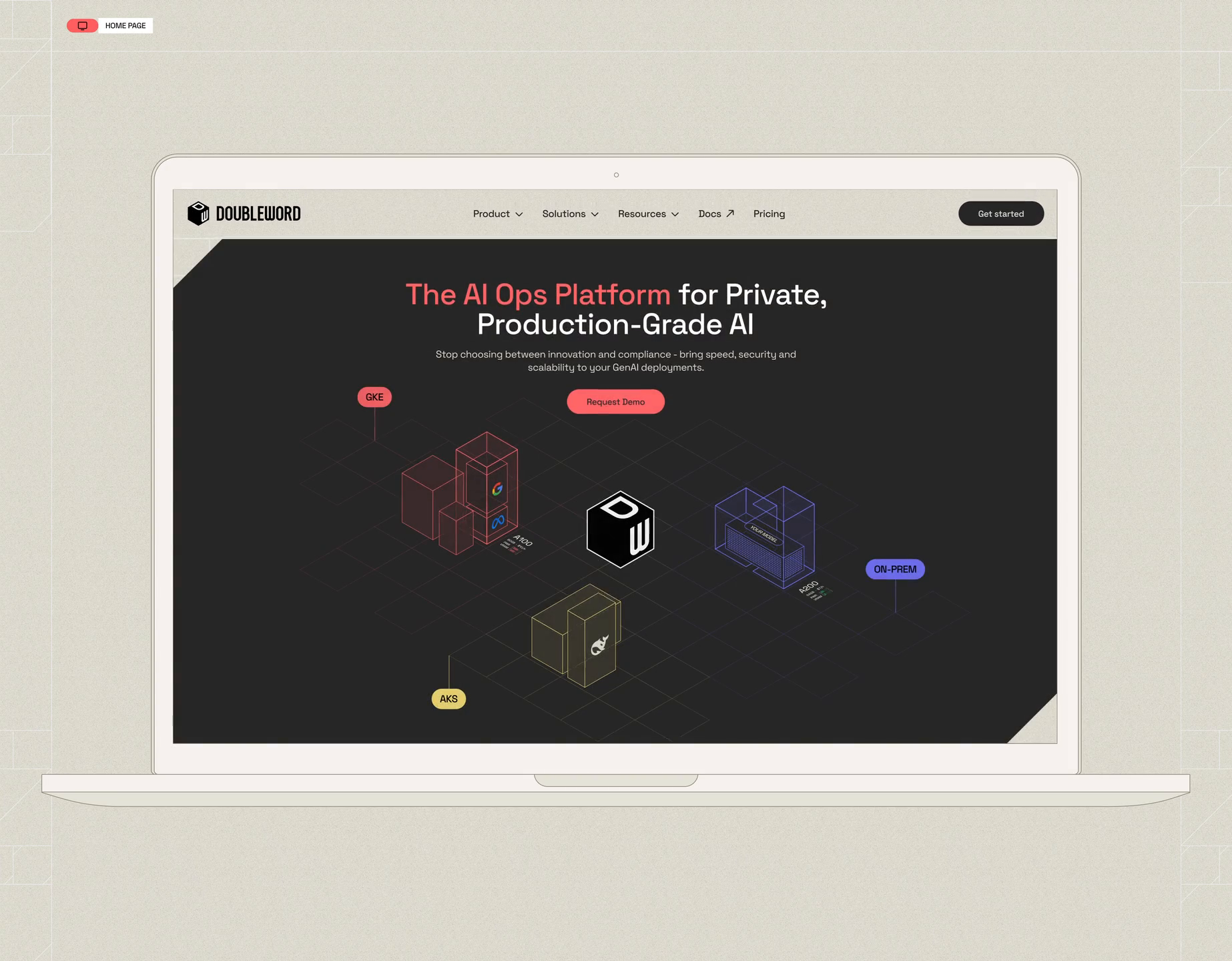AI SaaS Website - Home page