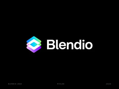 Blendio Logo Design | SaaS Logo abstract abstract saas logo design brand design brand identity branding gradient icon identity integration isotype layer logo logo design logodesign logotype saas tech web3 workflows