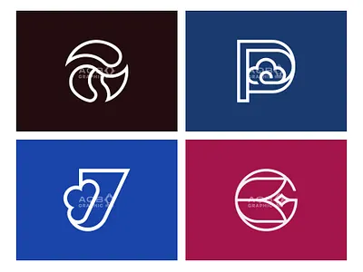 Exclusive Readymade Logo Collection business cloud coffee computer elegant lettermark logodesign logodesigner logominimalist simple technology
