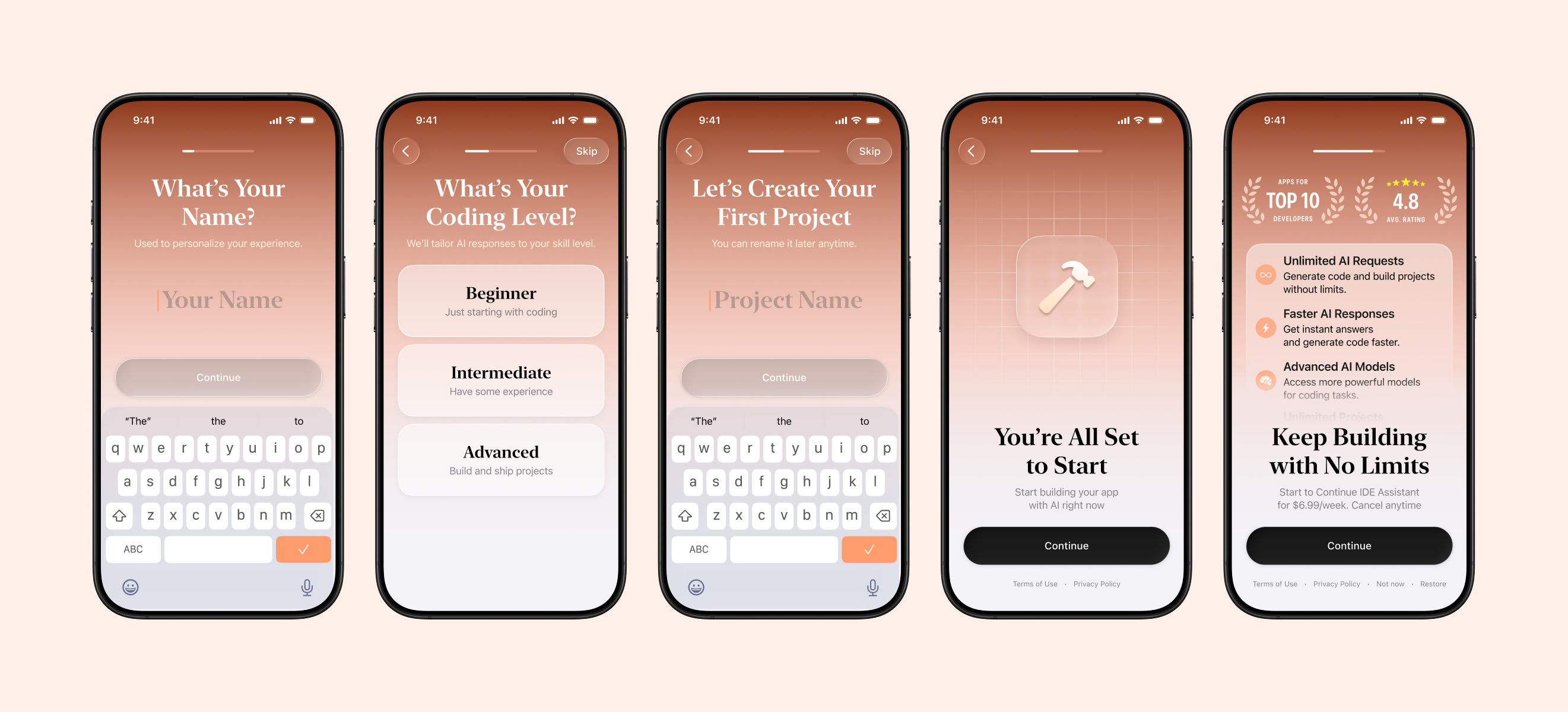 Onboarding · IDE for Claude Code Assistant by Nikita Prokofyev on Dribbble