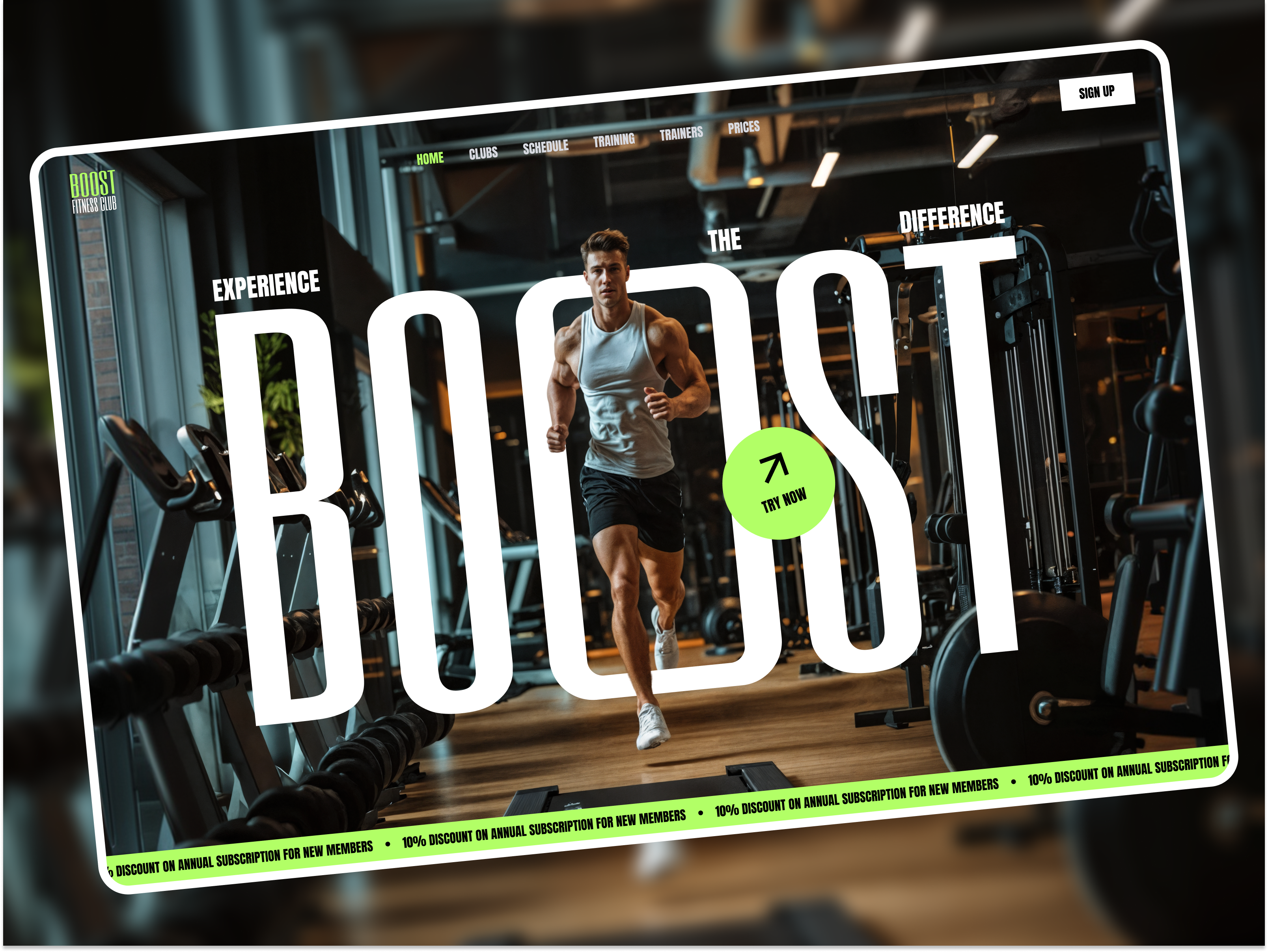 🏋🏻 Web design for the fitness club | Hyperactive bold clean ui concept design fitness fitness club hero section homepage hyperactive landing page sport training typography ui ui design ux web design website wellness
