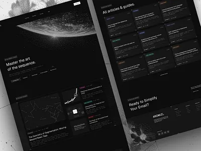 Arcmail — CRM SaaS Design Agency Website UI Design Resource Page agency website blog page crm editorial design editorial website grid layout landing page luxury marketing website minimalist modern website resource page saas saas website startup ui ui design web design website website design