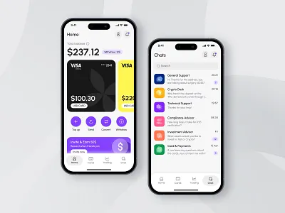 Banking | Fintech Mobile App | Digital Finance | App Interfaces app design app design concept app interface banking app banking design digital bank financial fintech app fintech design mobile mobile app design mobile banking mobile design mobile interface mobile wallet modern banking money management personal finance product design ui ux