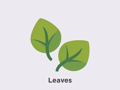 Green Leaves adobe illustrator botanical digital art eco flat design graphic design green icon iconography illustration leaf minimal nature svg vector