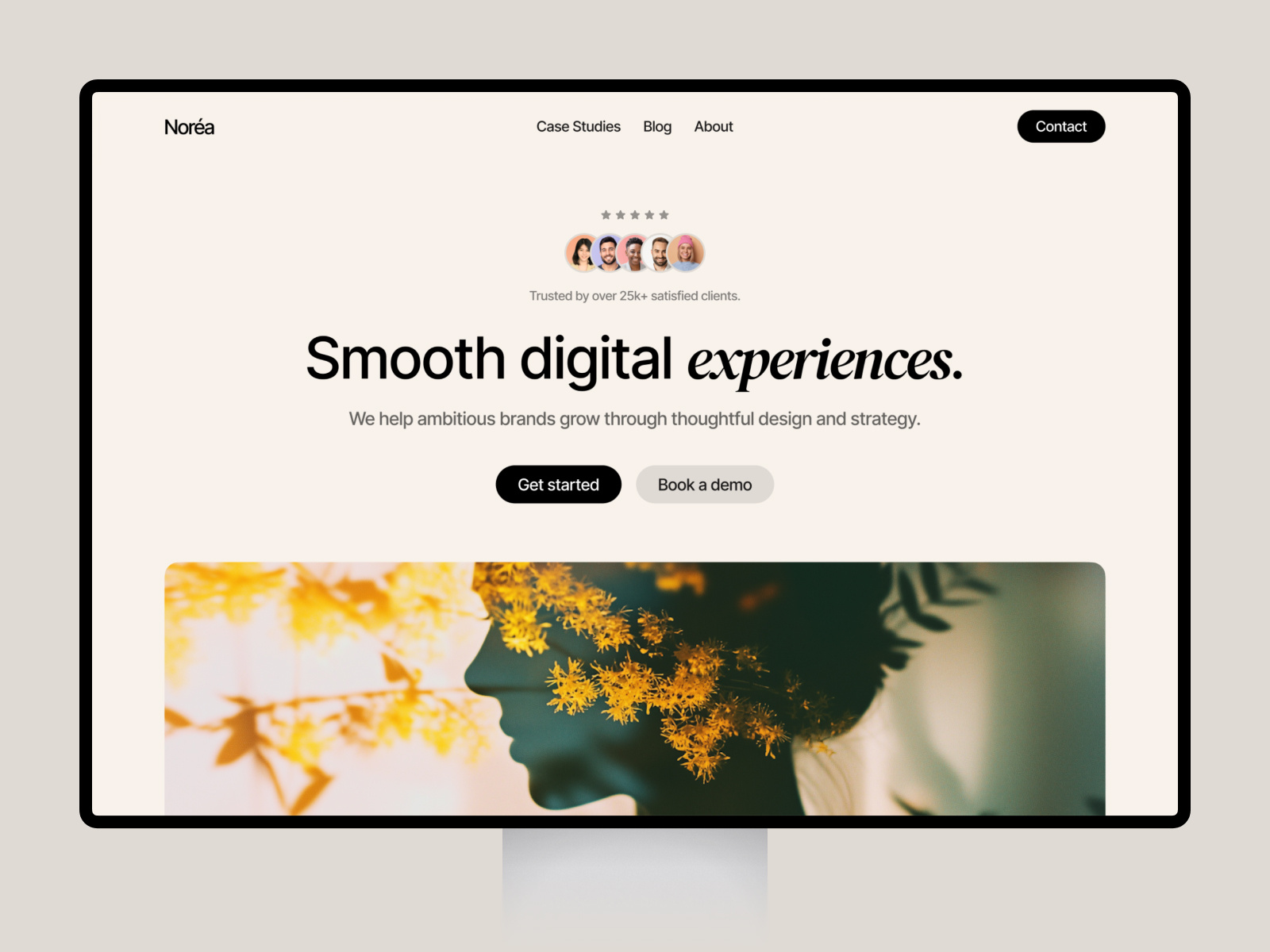 Example of Digital Agency Website Design Template