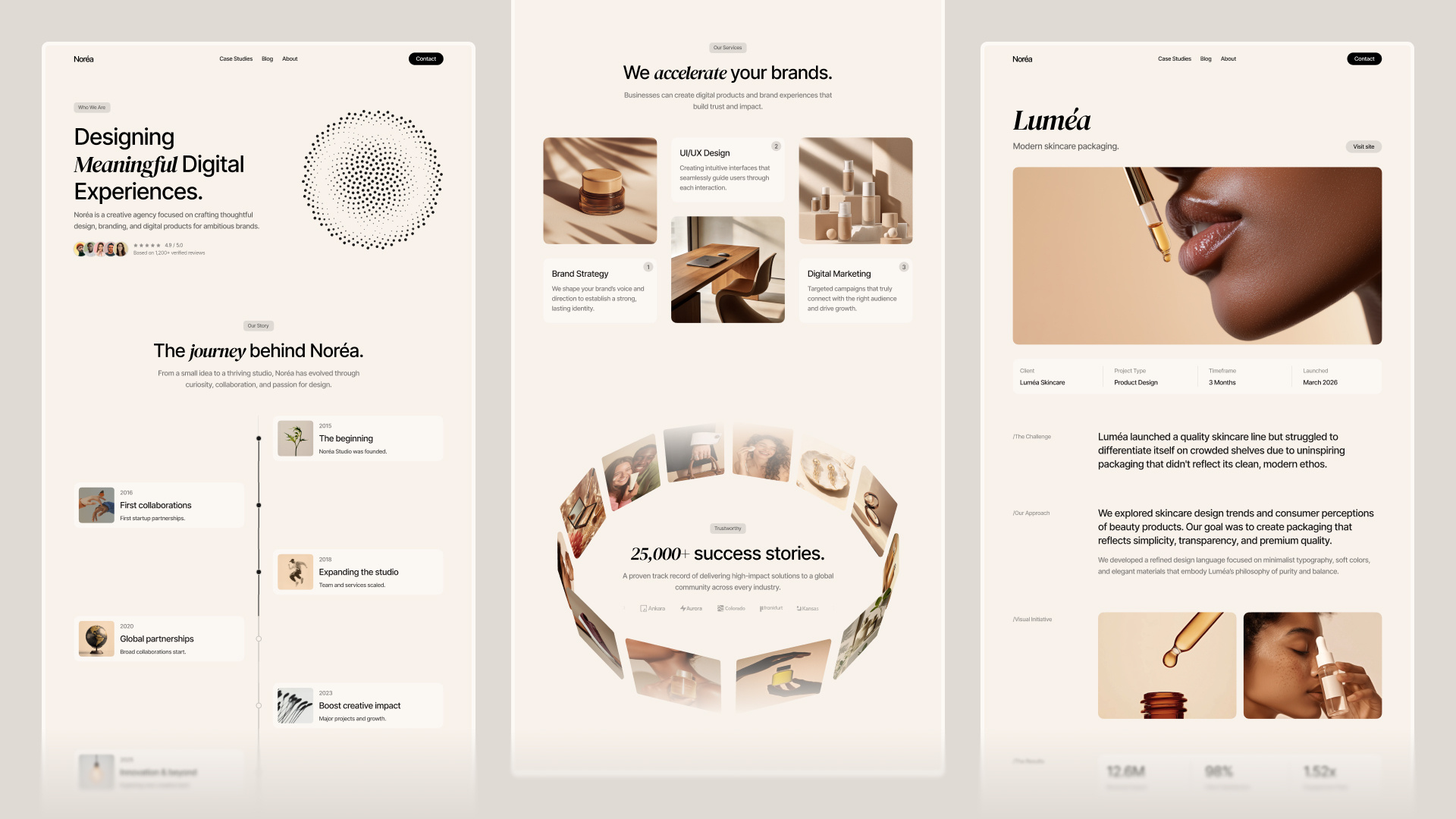 Example of Digital Agency Website Design Template