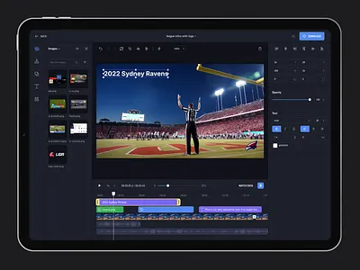 LIGR - Video Editor clean dark interface simple ui
