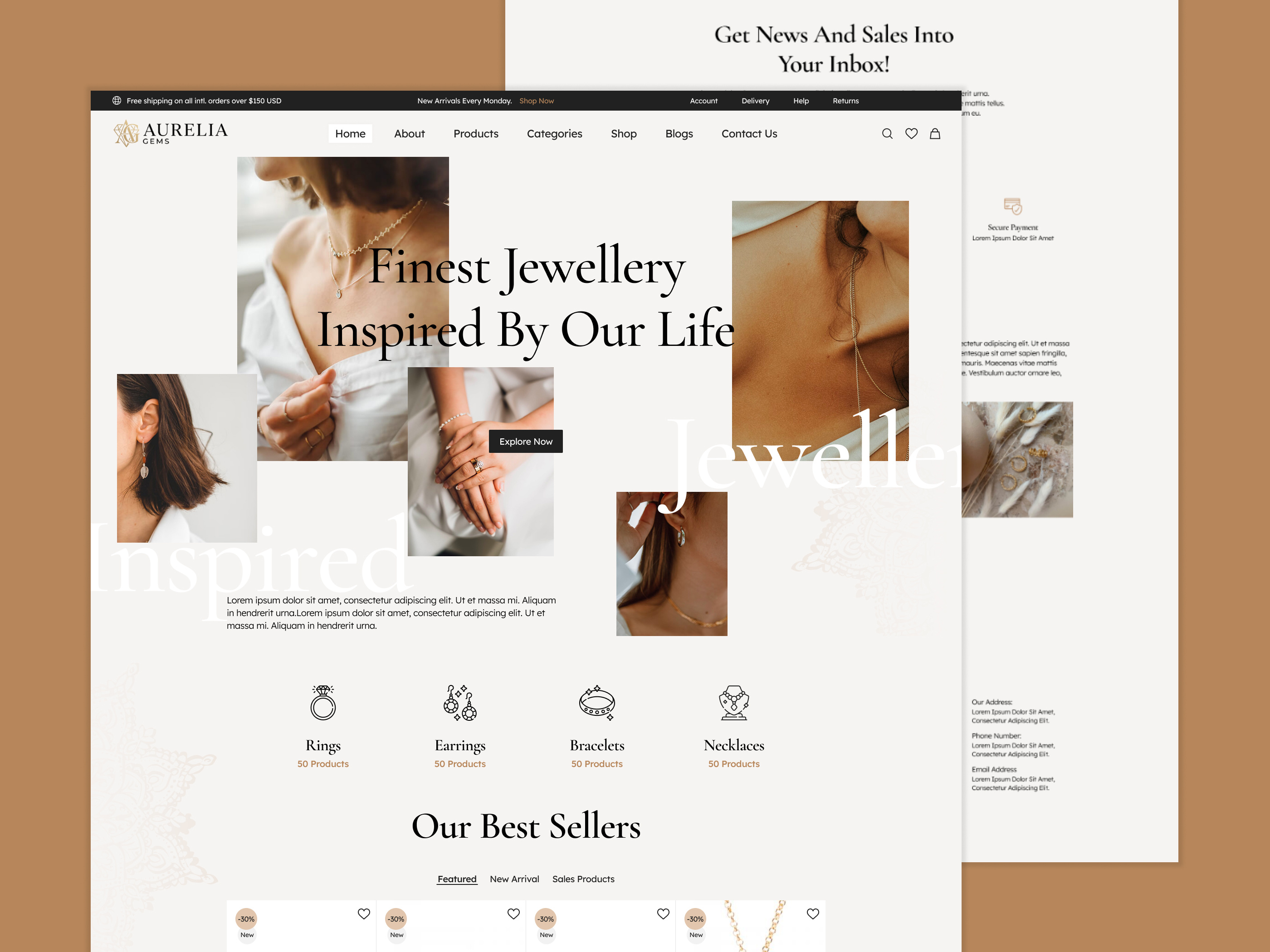 Example of Modern E Commerce Website UI/UX Design