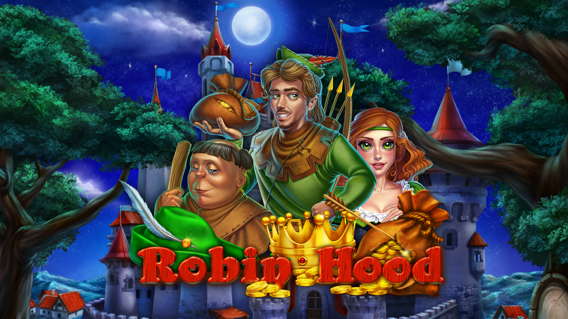 Game Design Slot Machine: Robin Hood animation animation studio art for games casino character design characters gambling game art game design game designer game developer gaming gaming industry igaming mascot slot slot design slot machines slotmachine slots