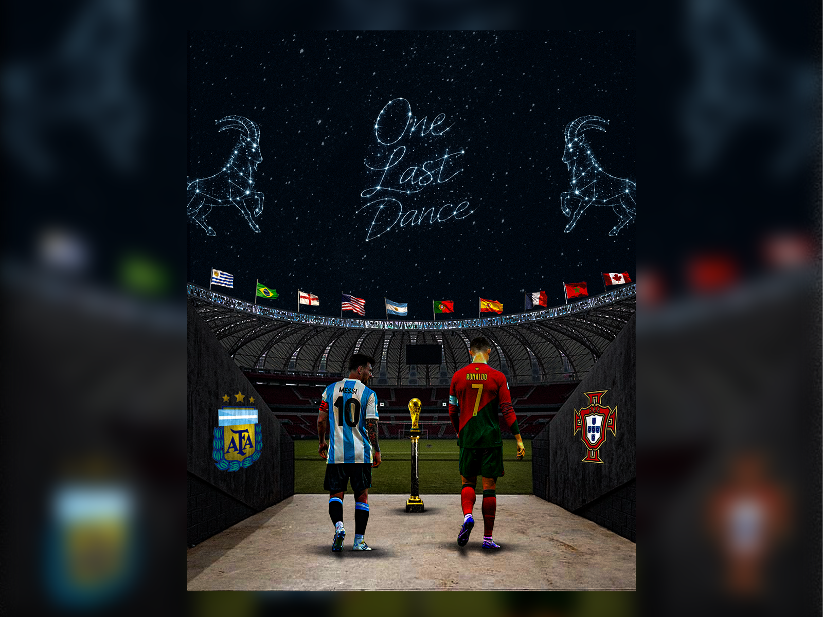 Messi & Ronaldo - World Cup 2026 branding design football graphic design illustration sportdesign