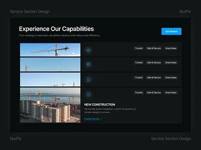 Modern Service Section – Web UI Concept app development branding creative services design agency design consultancy design solutions digital design freelance designer graphic design interaction design mobile app design product design prototyping uiux design user experience user interface ux research visual design web design web development