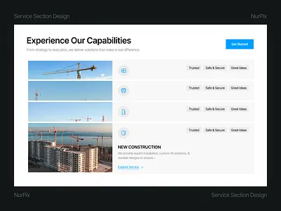 Modern Service Section – Web UI Concept app development branding creative services design agency design consultancy design solutions digital design freelance designer graphic design interaction design mobile app design product design prototyping uiux design user experience user interface ux research visual design web design web development