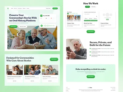 Client Project Recap – Oria Platform Redesign ai interface product saas service startup ui ux web