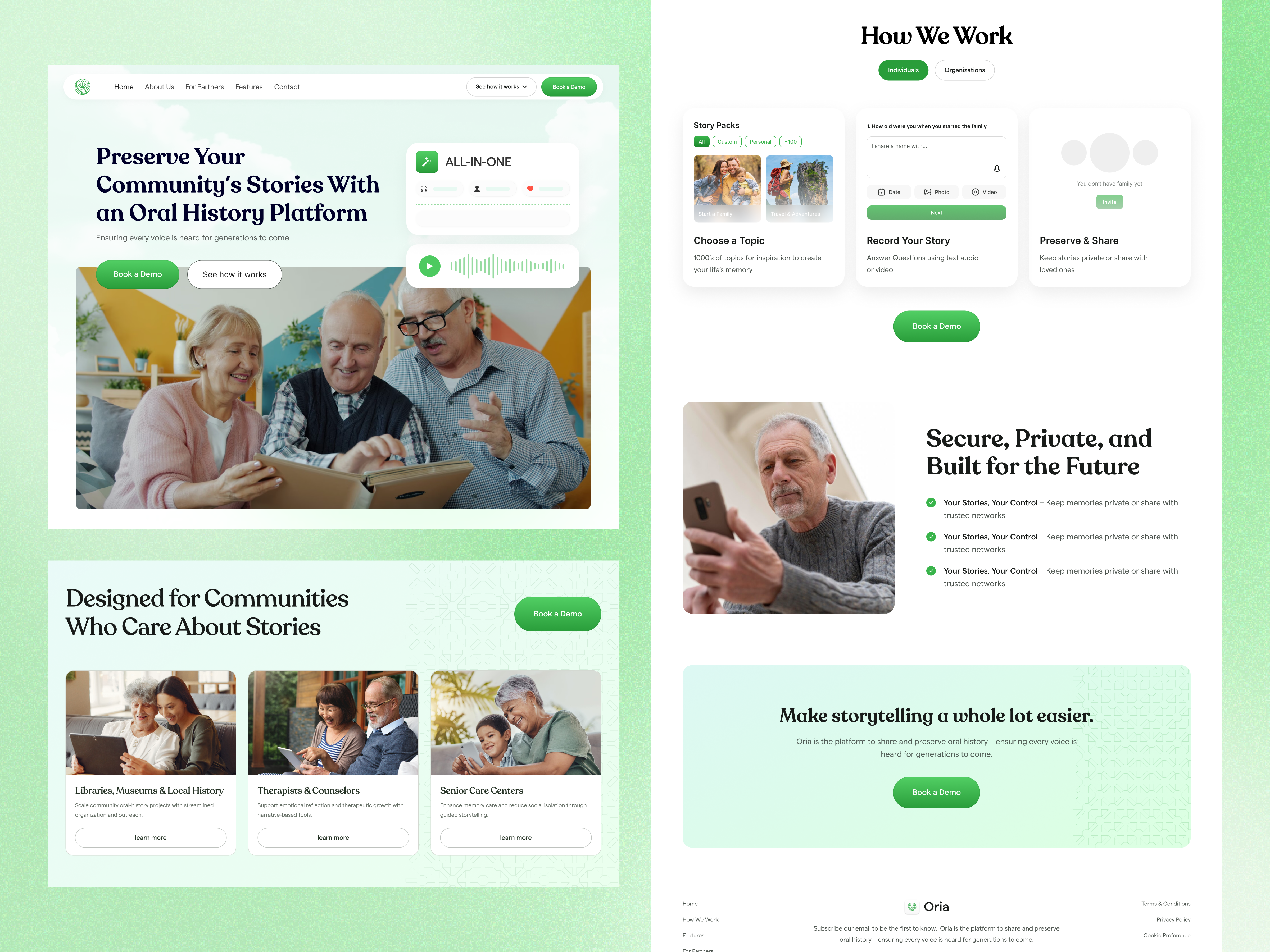 Client Project Recap – Oria Platform Redesign