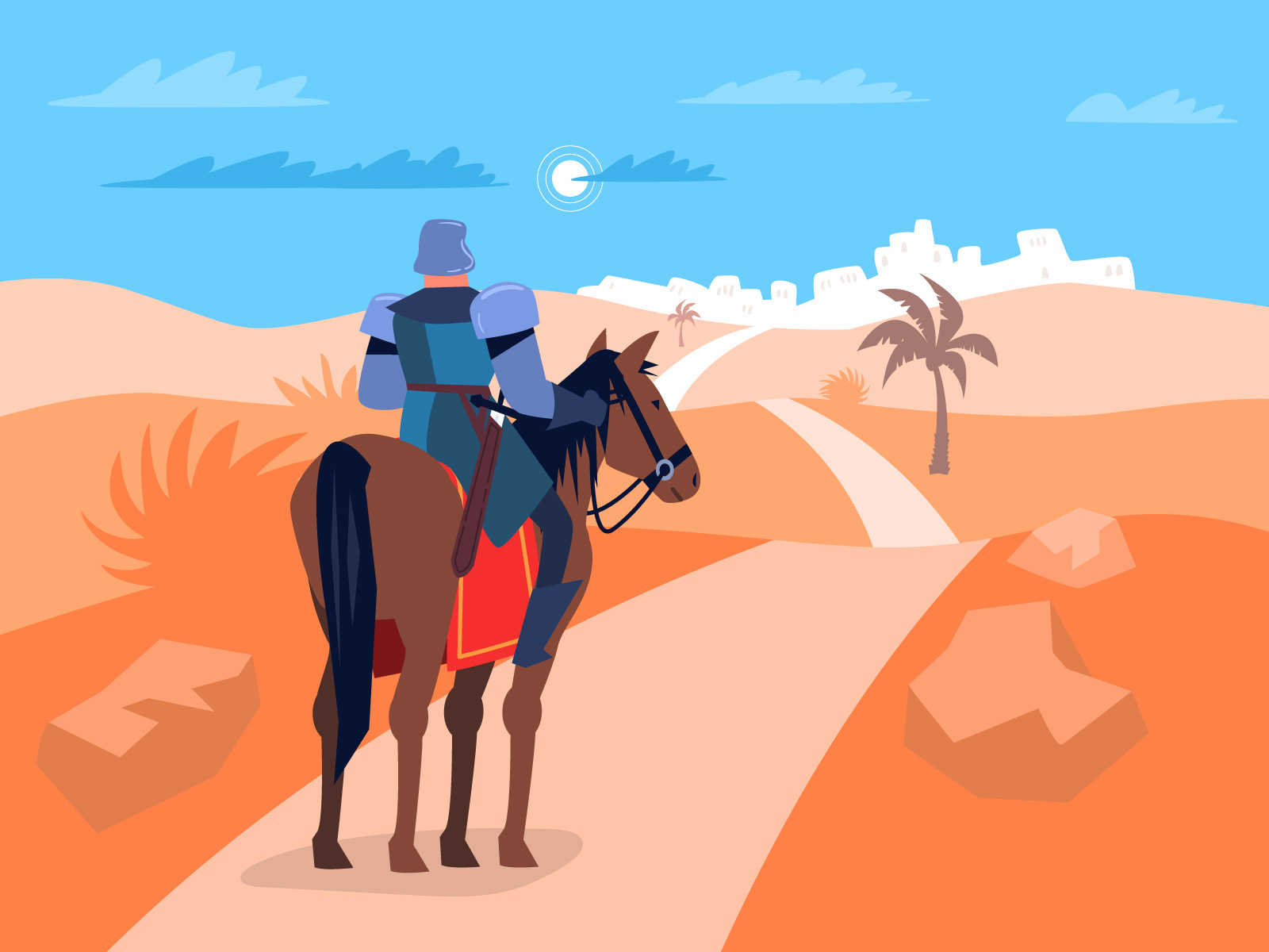 Sir Galahad on the road