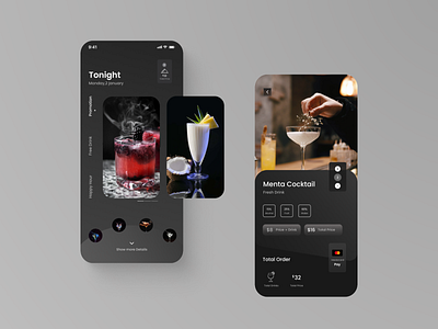 drink order app app branding design graphic design illustration
