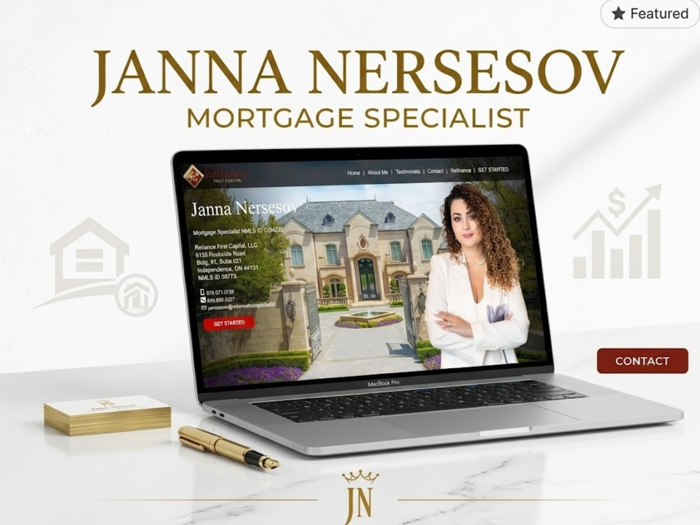 Personal Branding for Mortgage Professionals! clean web design eb design financial services landing page minimalist ui mortgage website professional portfolio real estate design ui ux