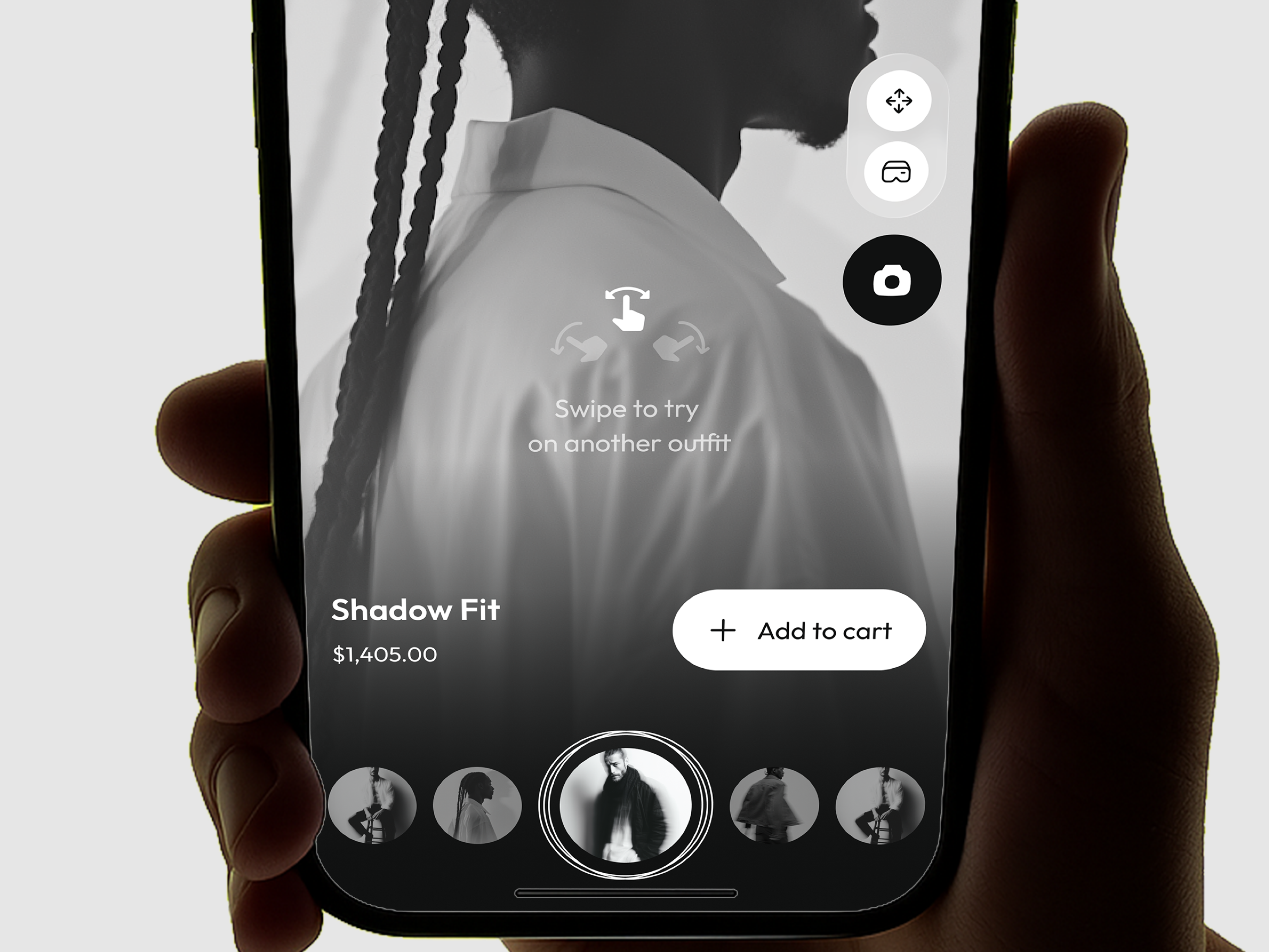 Online Fashion Shopping App - Live Virtual Try-On Experience ar app e commerce app fashion fashion app marketplace app mobile app modern ui online shopping shopping app trending ui virtual reality virtual try on vr app vr fashion