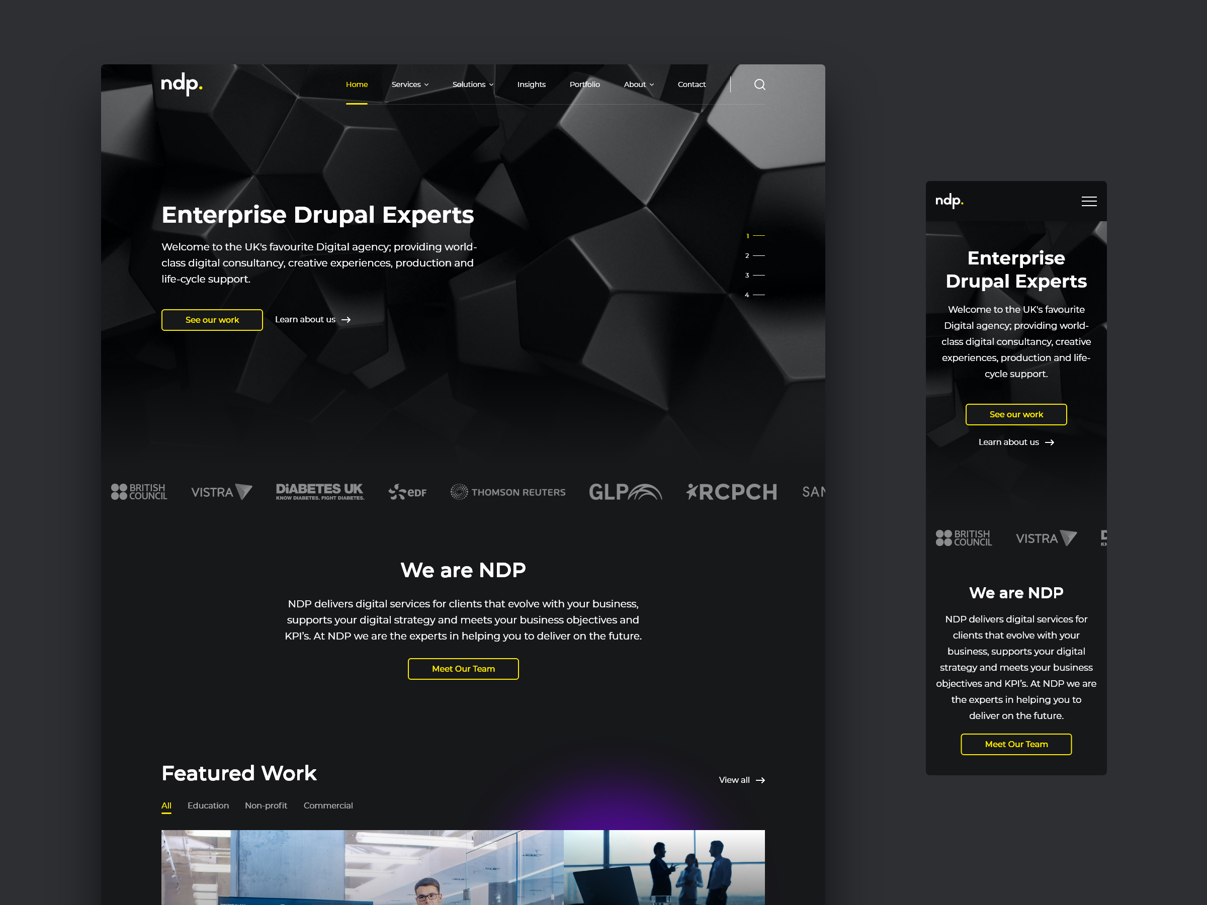 Drupal Agency Landing Page