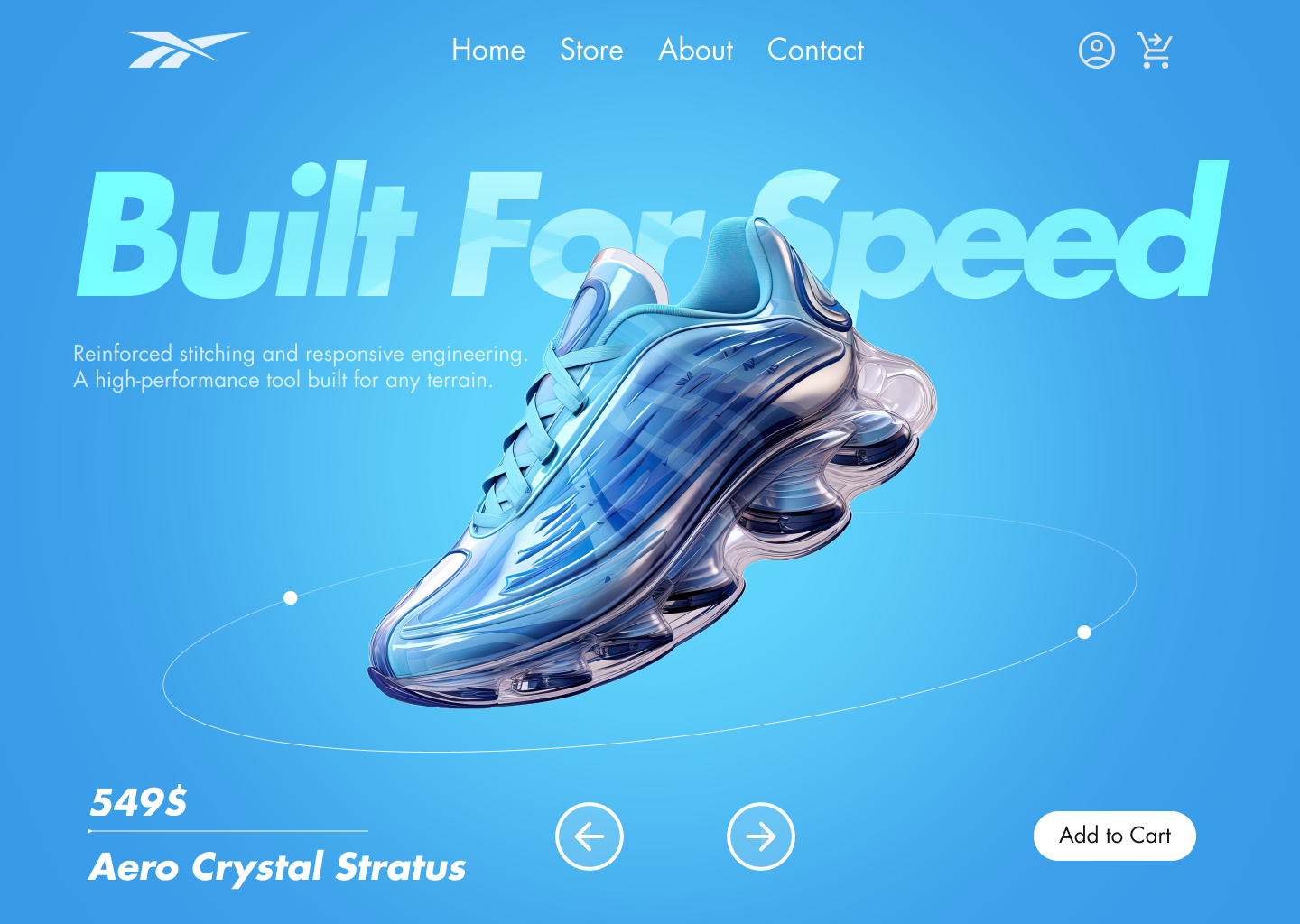 Velocity Footwear: Immersive E-Commerce Experience