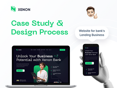 bank lending business website - UX & UI Case Study bank banking case study design digital banking finance finance app financial fintech home page landing landing page landingpage ui uidesign uiux ux web design webdesign website