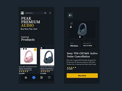 Peak Premium E- Commerce Application app branding design graphic design illustration logo typography ui ux vector