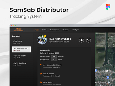 SAMSAP Distributor Tracking System design desktop tracking ui web design