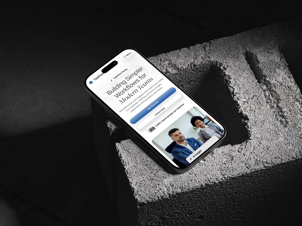 TaskFlow Responsive SaaS About Page Image 5