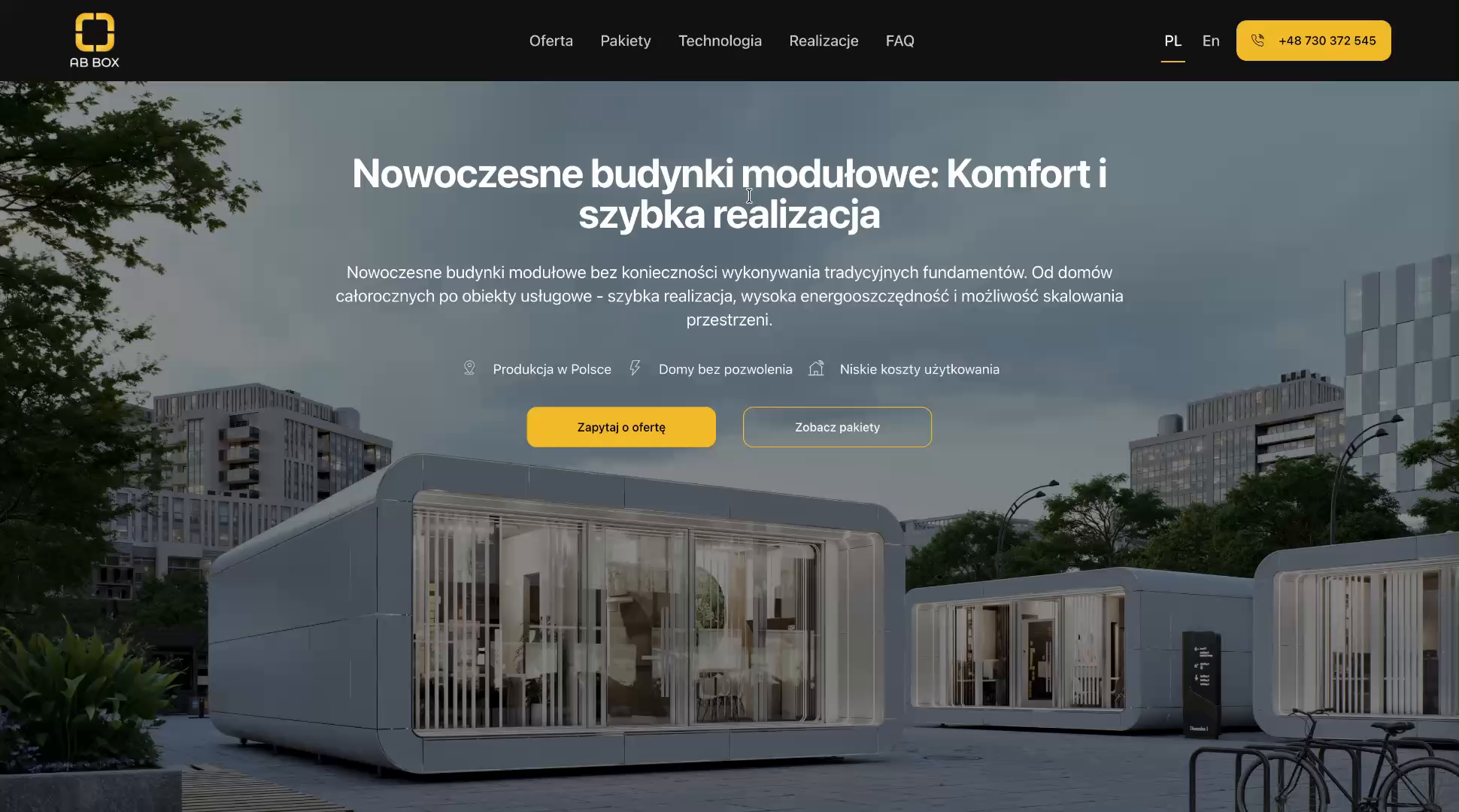 Modular House Website UI — Clean & Premium Design