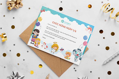 Children's Day Card branding graphic design