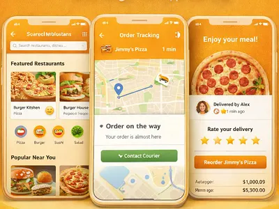 Hunger is instant — your app should be too. graphic design logo ui